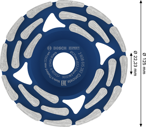 Bosch EXPERT betooni teemantlihvimispea 125 mm.